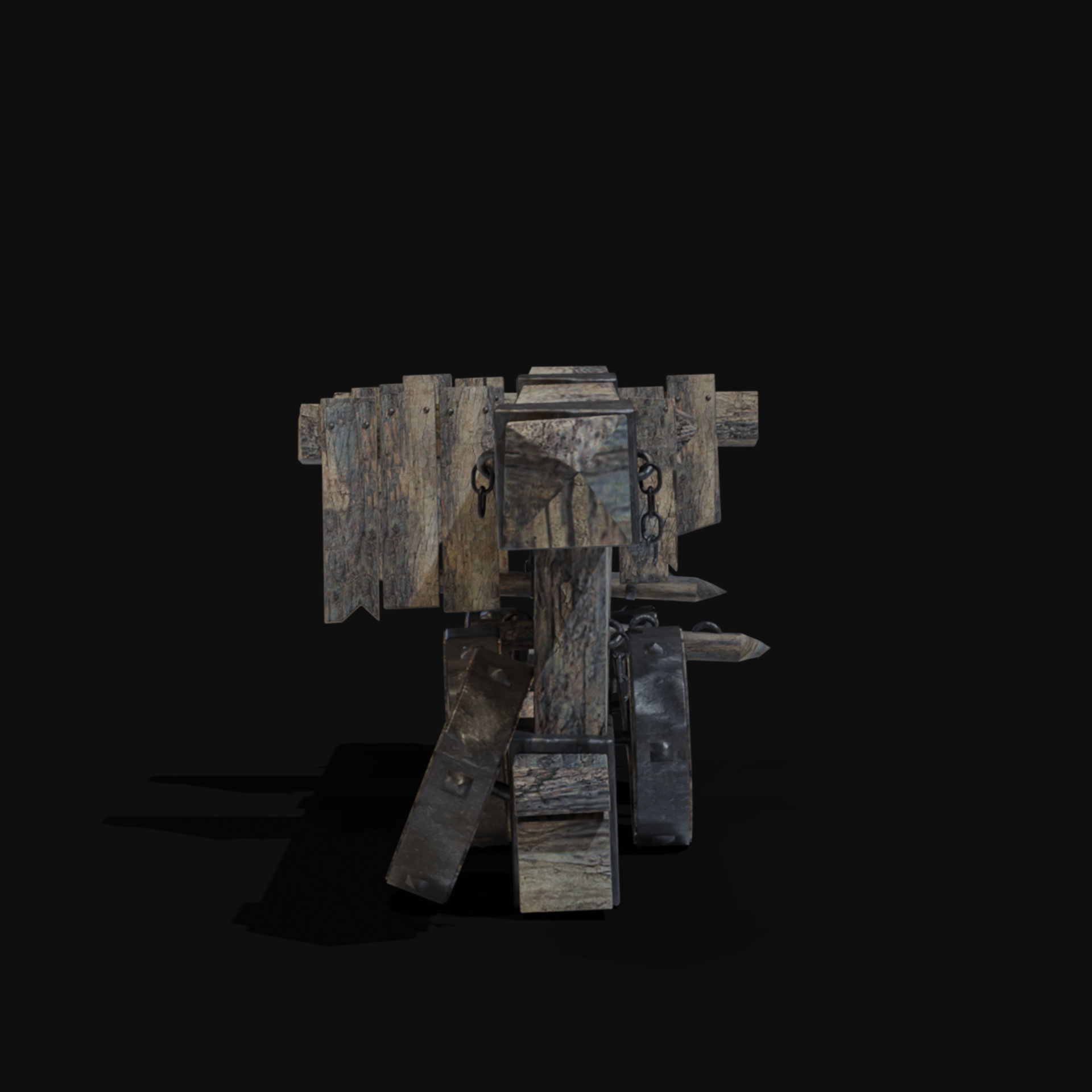 DESTROYED SIEGE ENGINE WAR MACHINES BUILDER COLLECTION PACK Low-poly 3D model_27