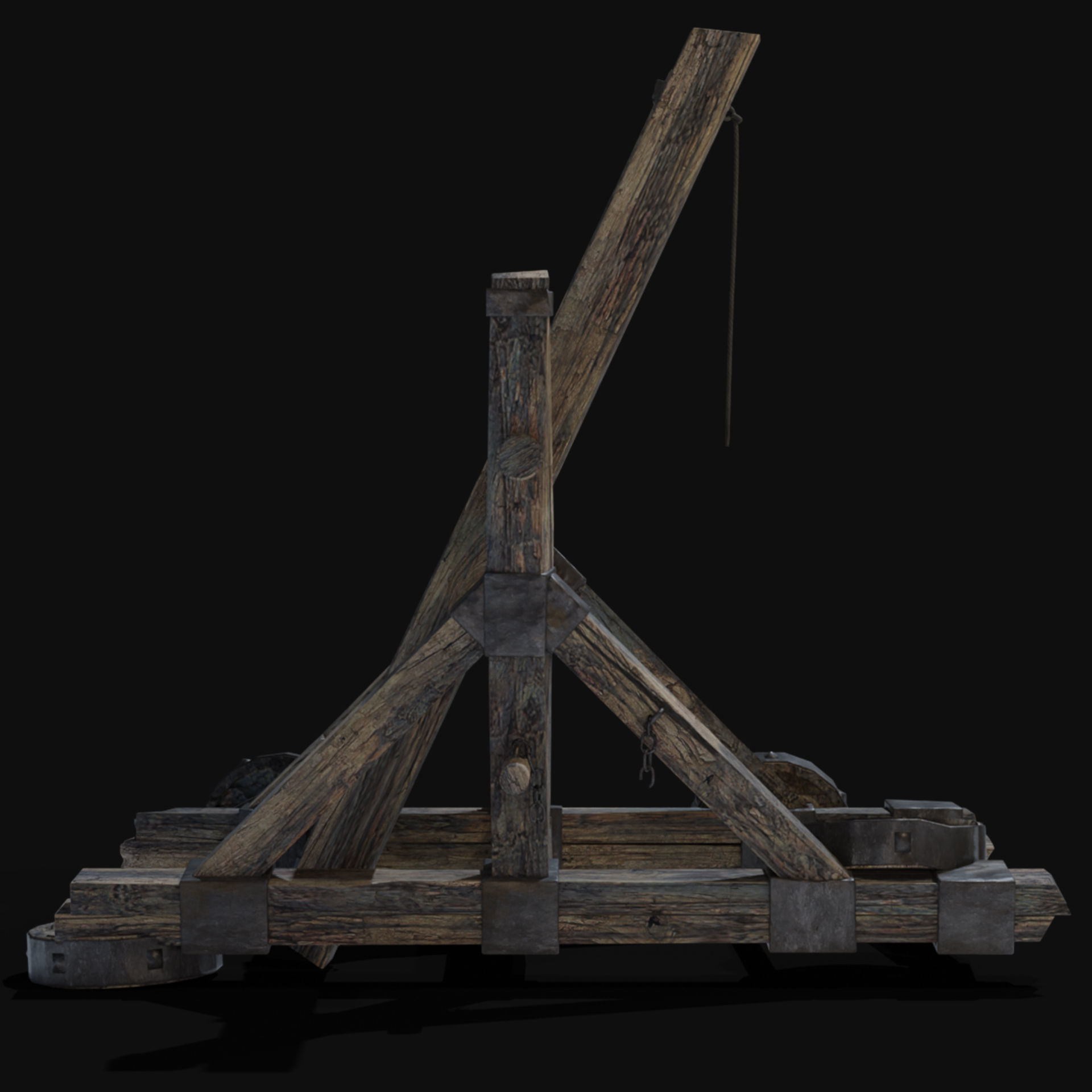 DESTROYED SIEGE ENGINE WAR MACHINES BUILDER COLLECTION PACK Low-poly 3D model_38