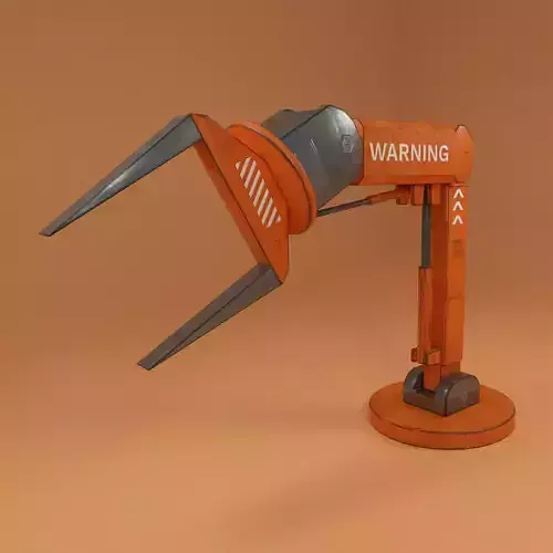 Robotic Arm Stylized Low-poly 3D model