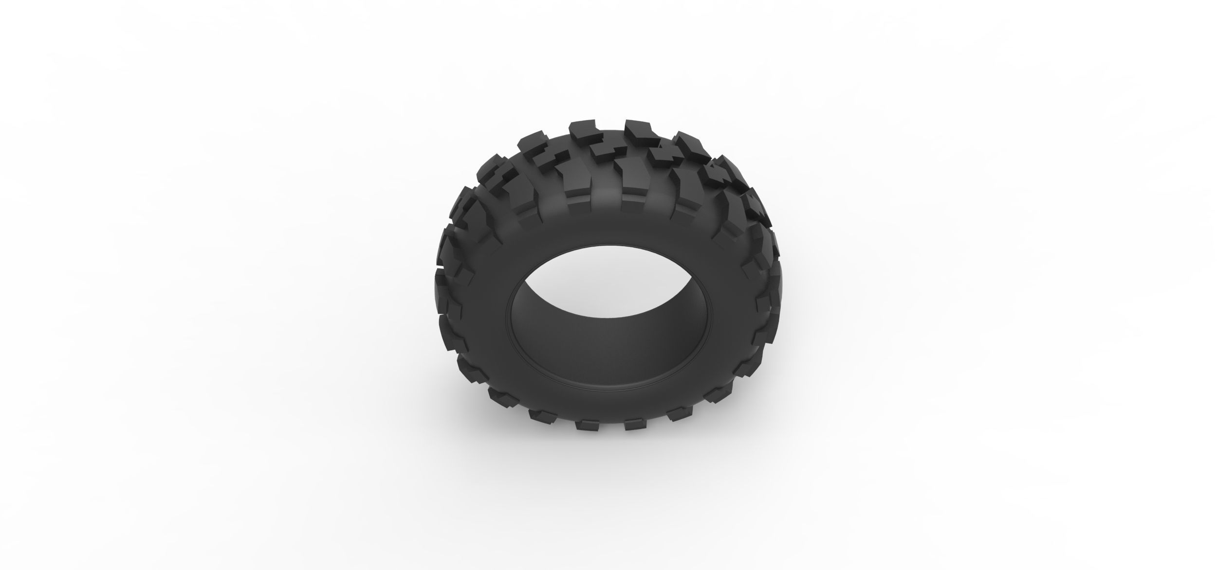 Offroad tire 62 Scale 1 to 25 3D print model_5