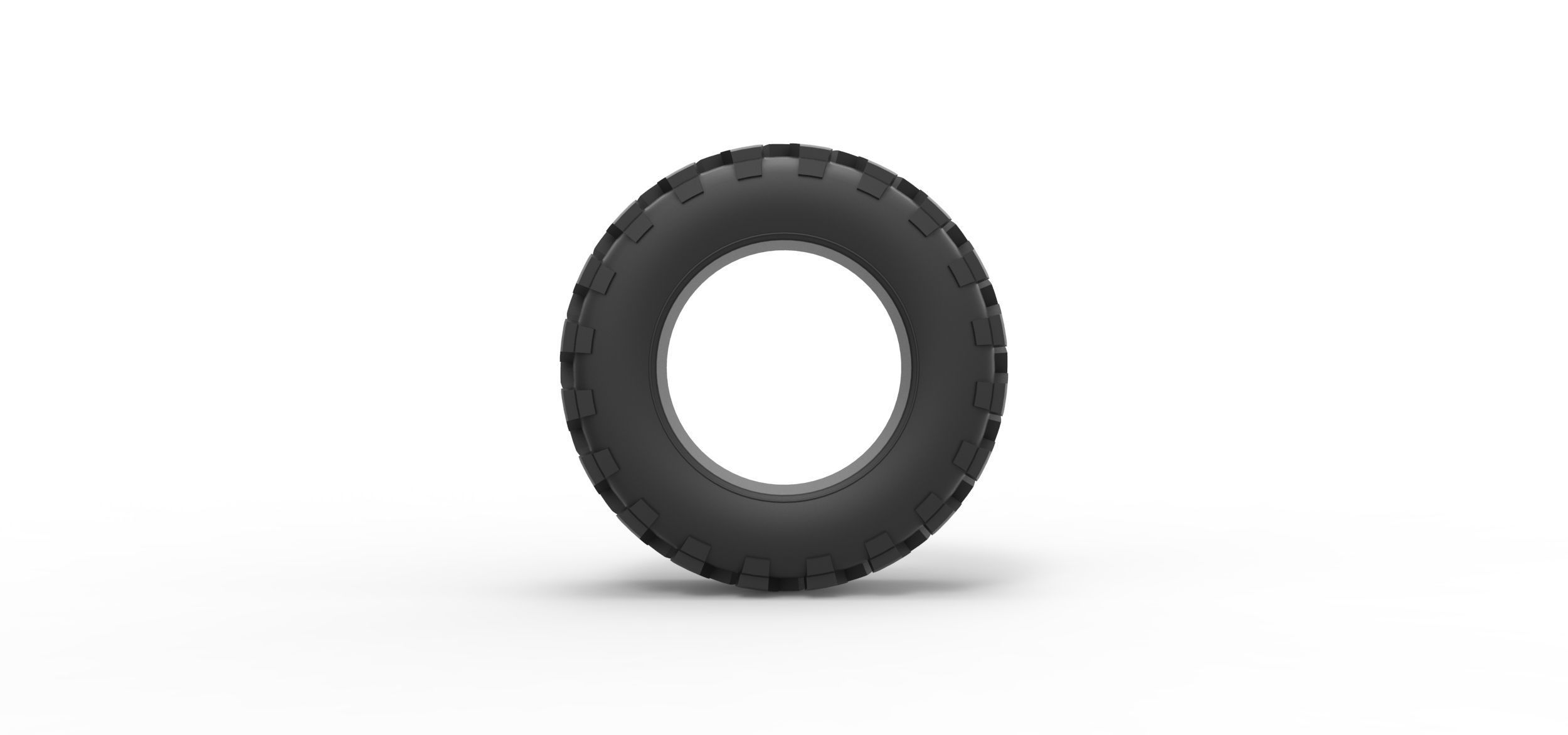 Offroad tire 62 Scale 1 to 25 3D print model_4