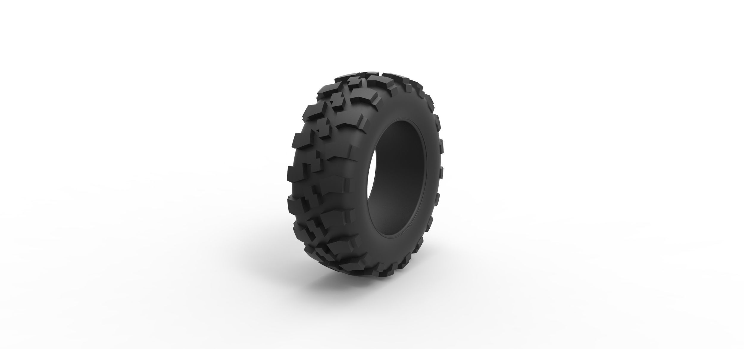 Offroad tire 62 Scale 1 to 25 3D print model_1