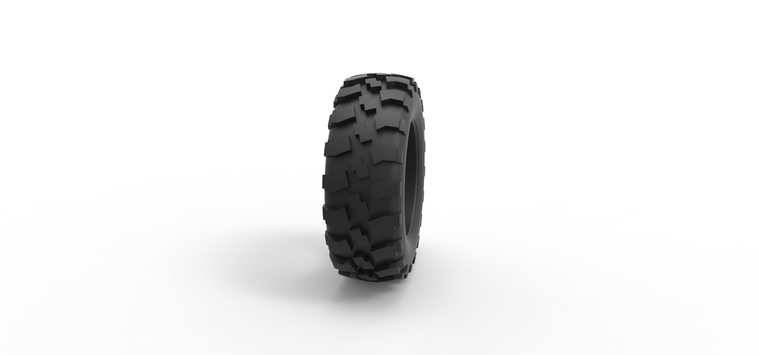 Offroad tire 62 Scale 1 to 25 3D print model_2