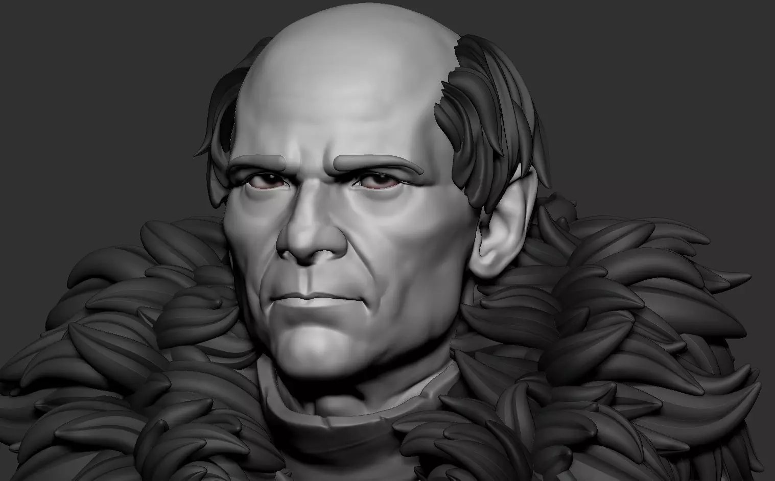 oldman bust Free 3D model
