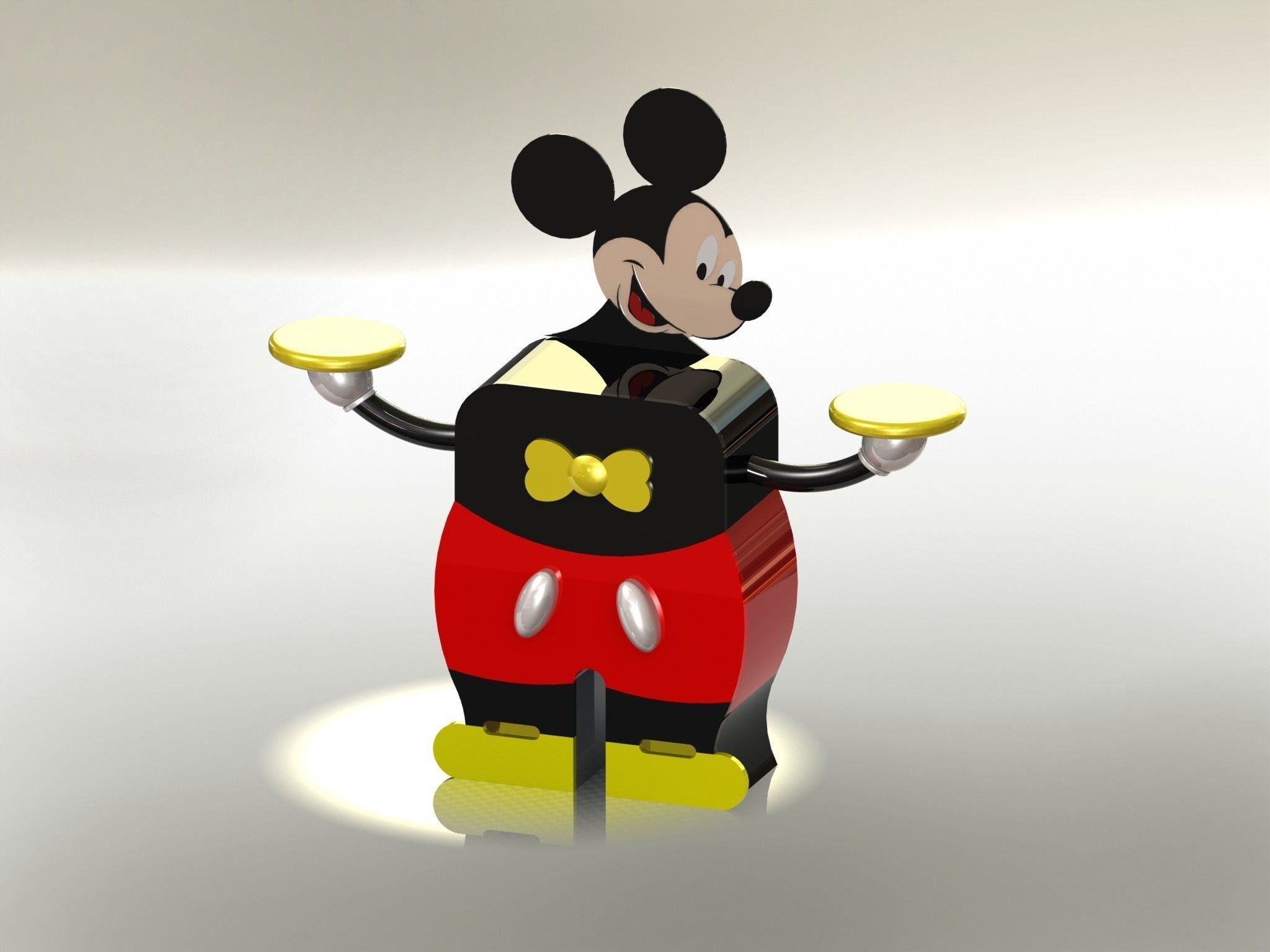 Commode Mickey Mouse  3D model_2