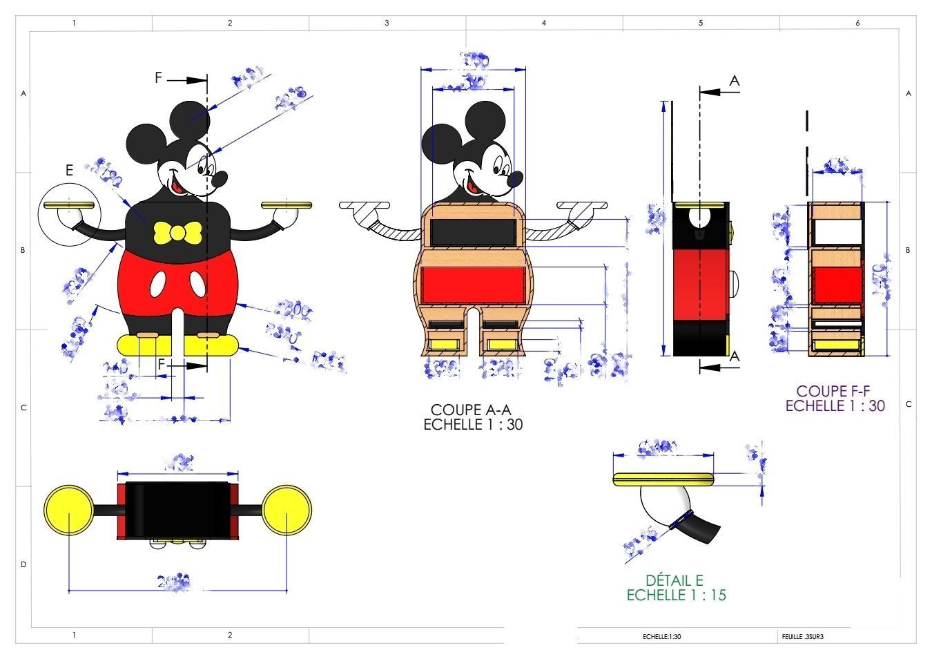 Commode Mickey Mouse  3D model_5
