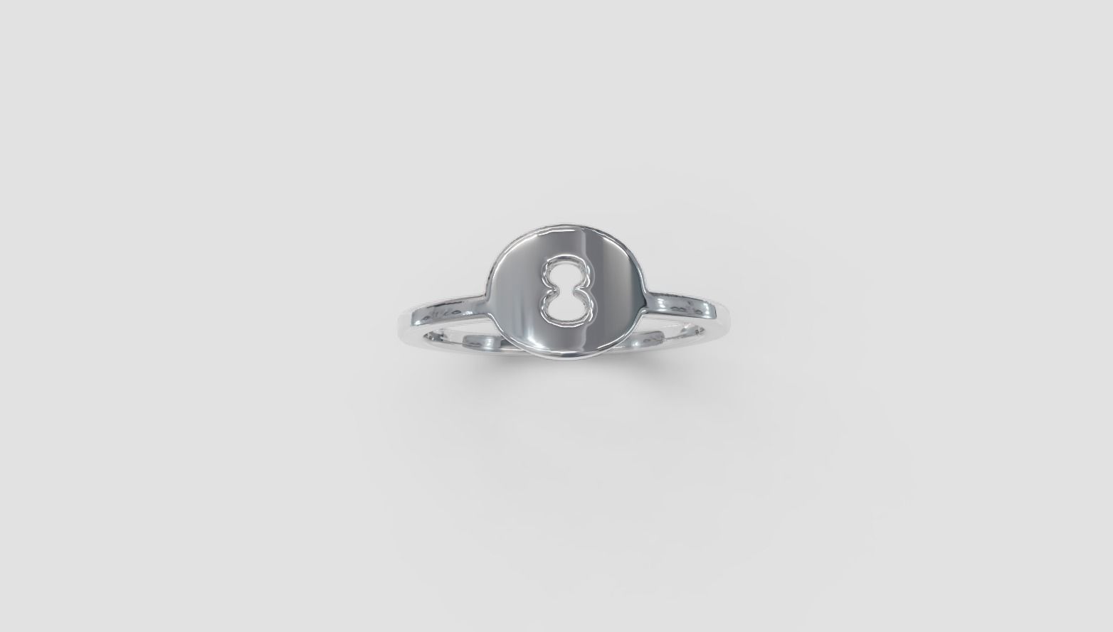 Eight ring 3D print model_3