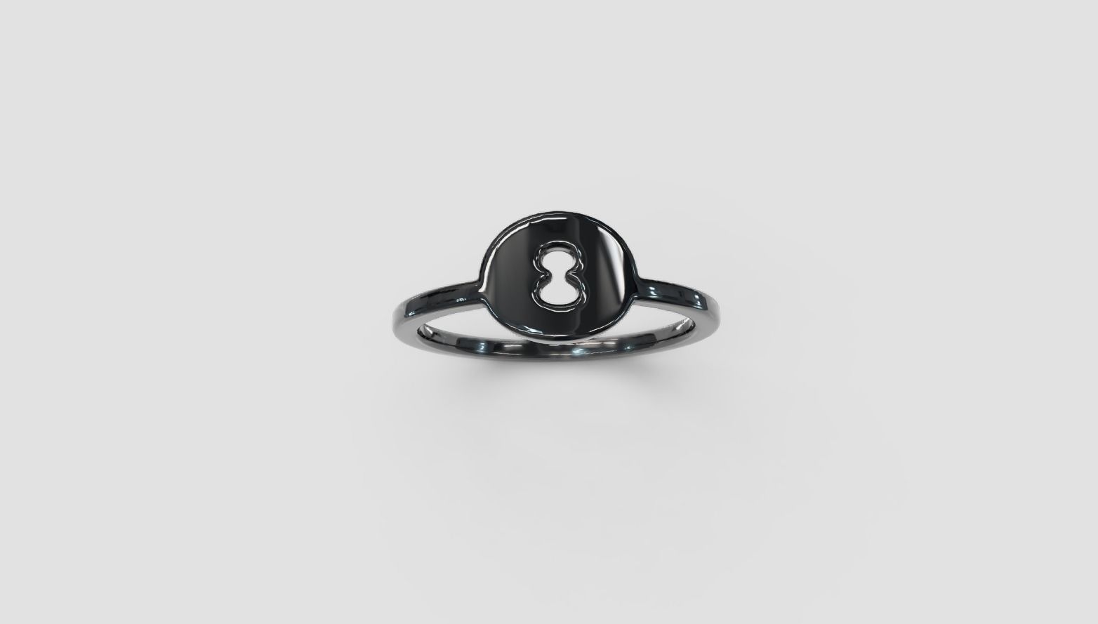 Eight ring 3D print model_7