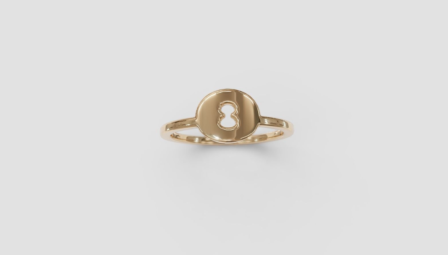 Eight ring 3D print model_5
