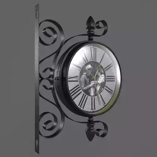 Double Sided Wall Clock