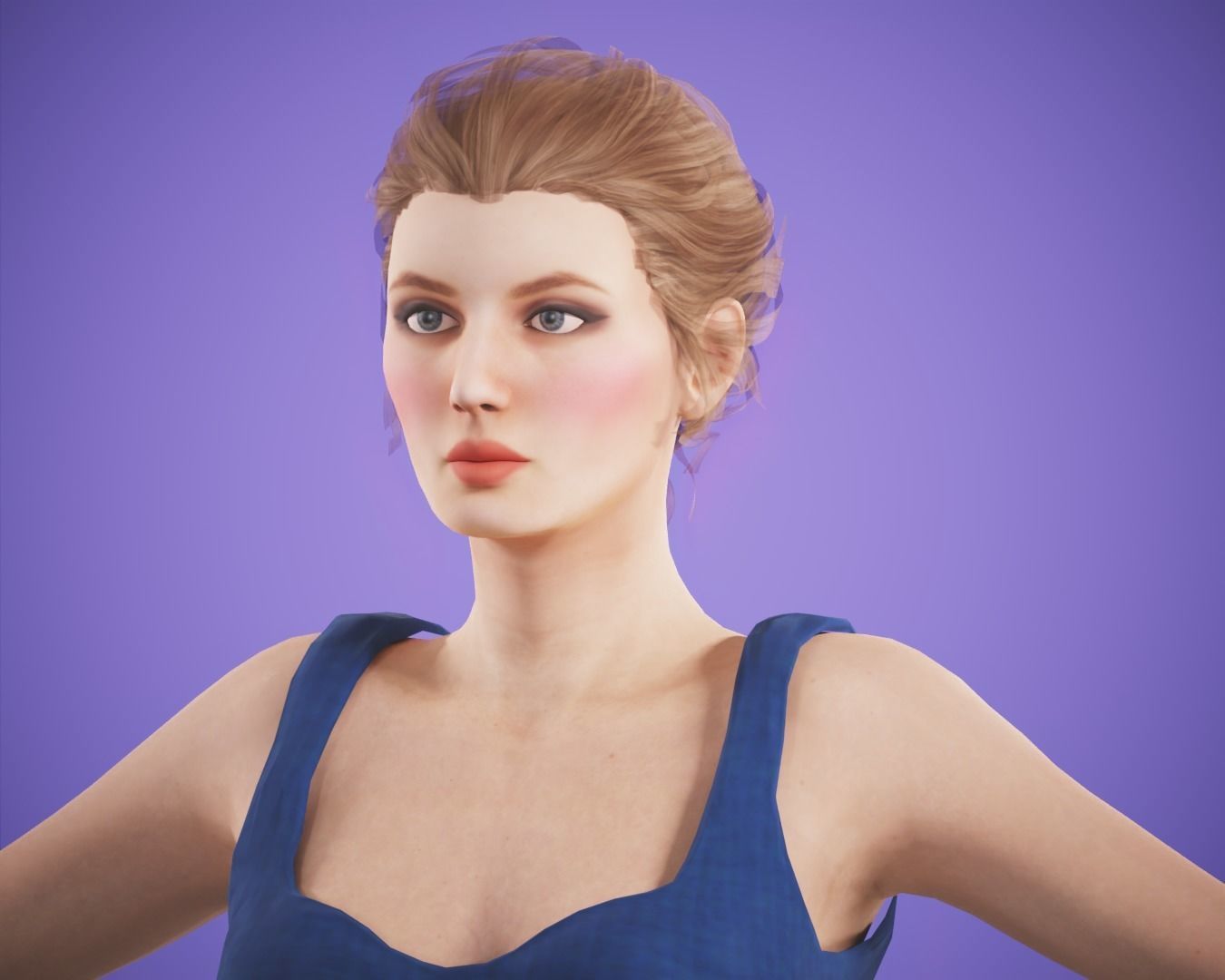 game ready character  pack Low-poly 3D model_0