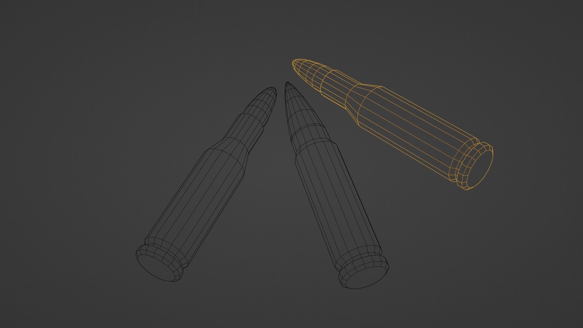 Bullets 308 Winchester 220 Swift 3D model_3