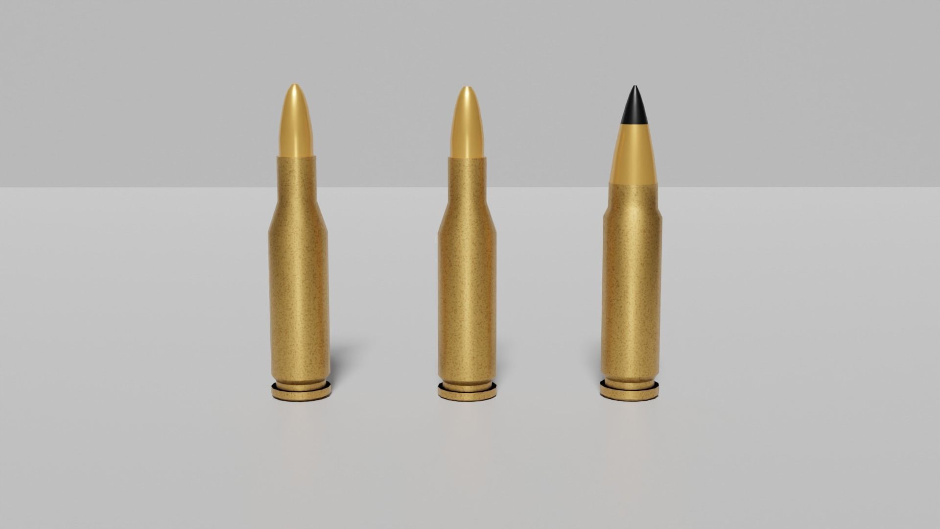 Bullets 308 Winchester 220 Swift 3D model_2