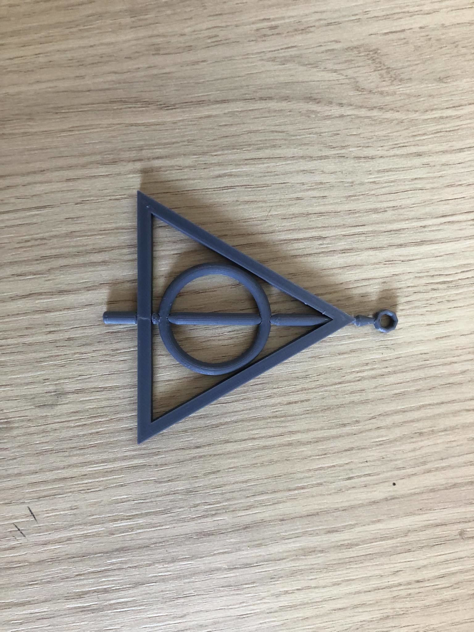 harry potter deathly hallows spinning medalion 3D print model_7