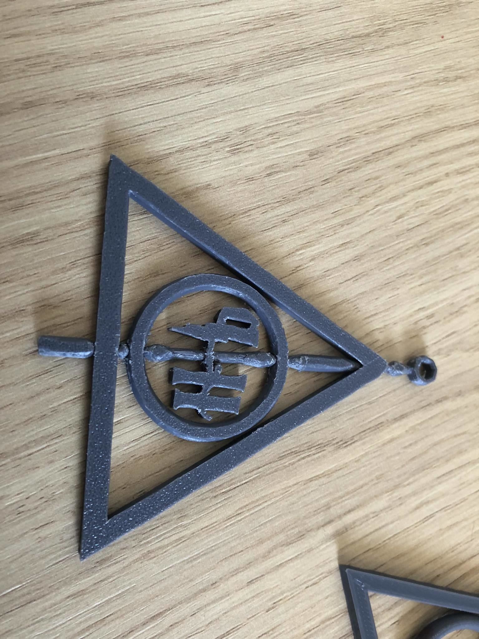 harry potter deathly hallows spinning medalion 3D print model_8