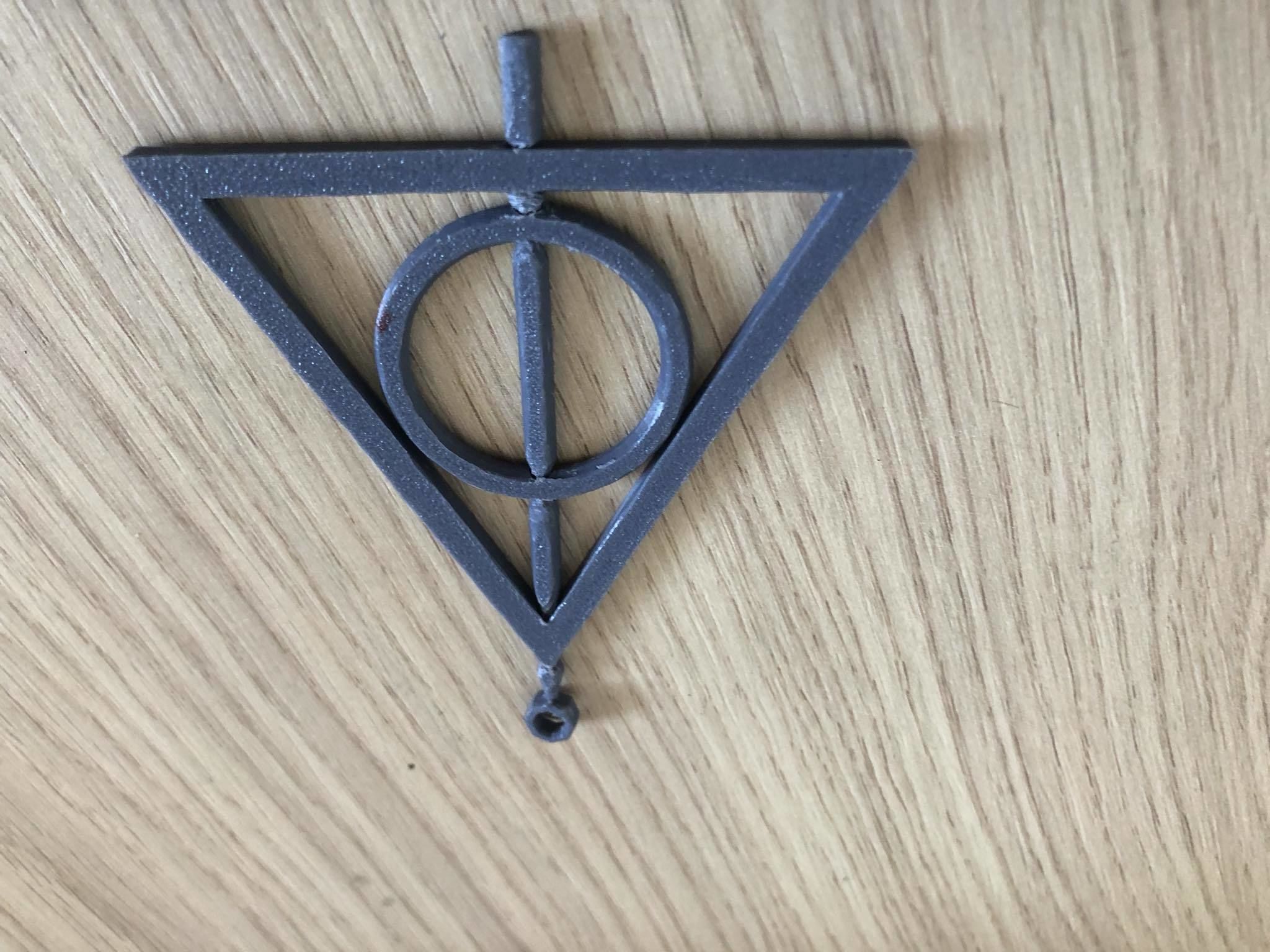 harry potter deathly hallows spinning medalion 3D print model_5
