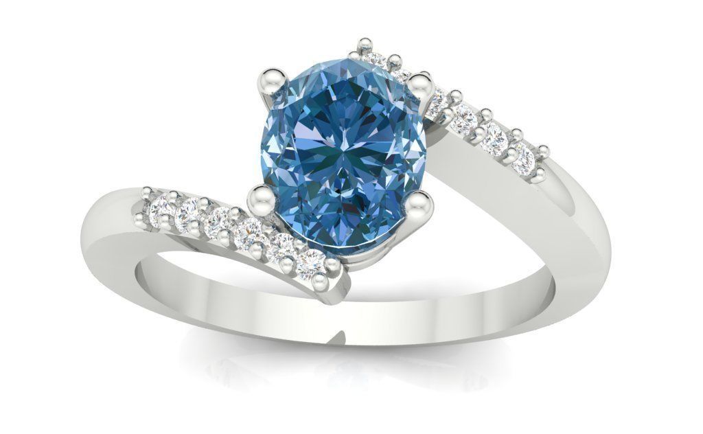 Engagment Ring  3D print model_3