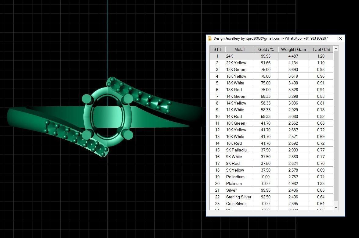 Engagment Ring  3D print model_6