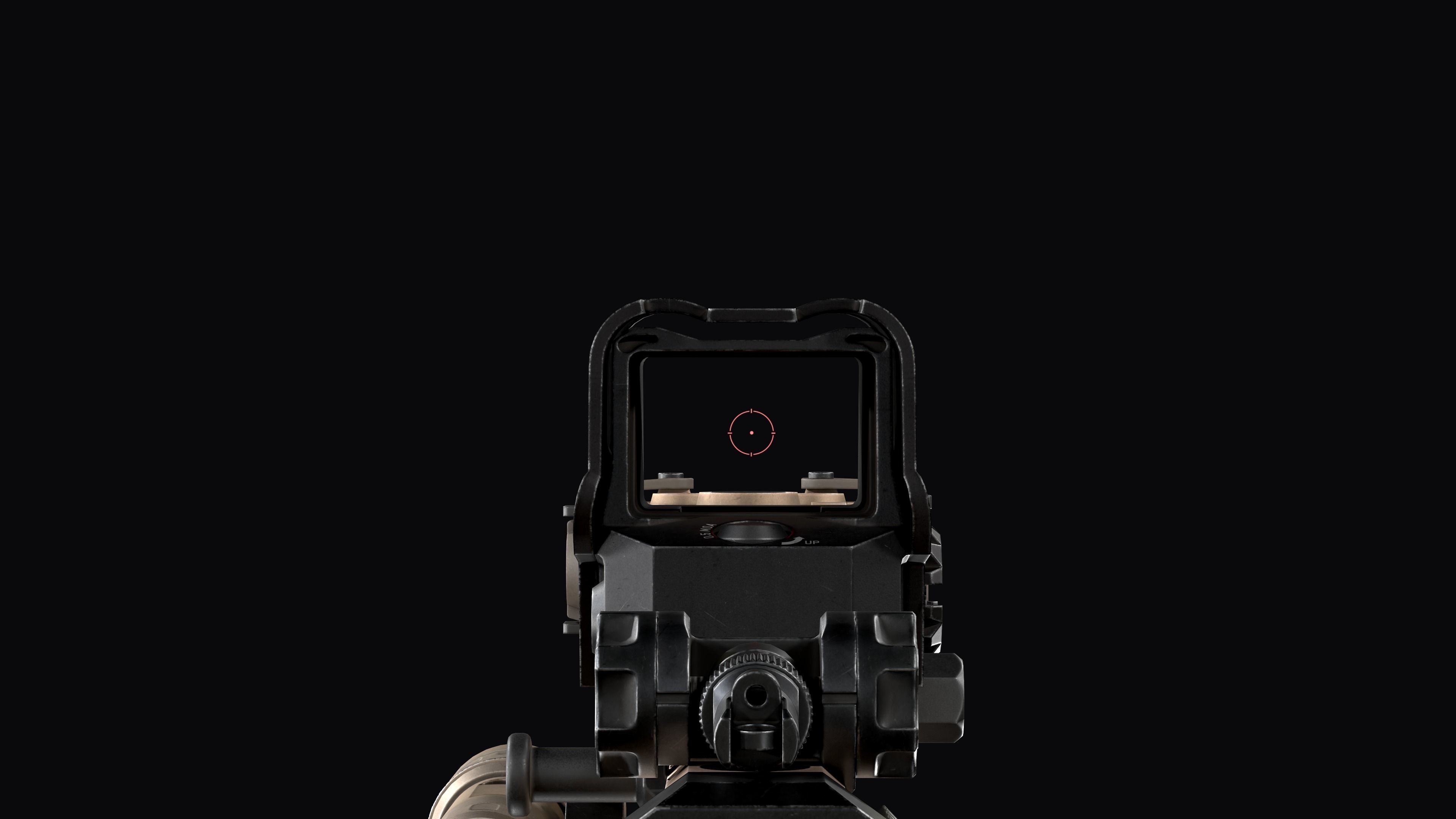 Tactical modular assault rifle FN SCAR-L mk 16 Low-poly 3D model_31