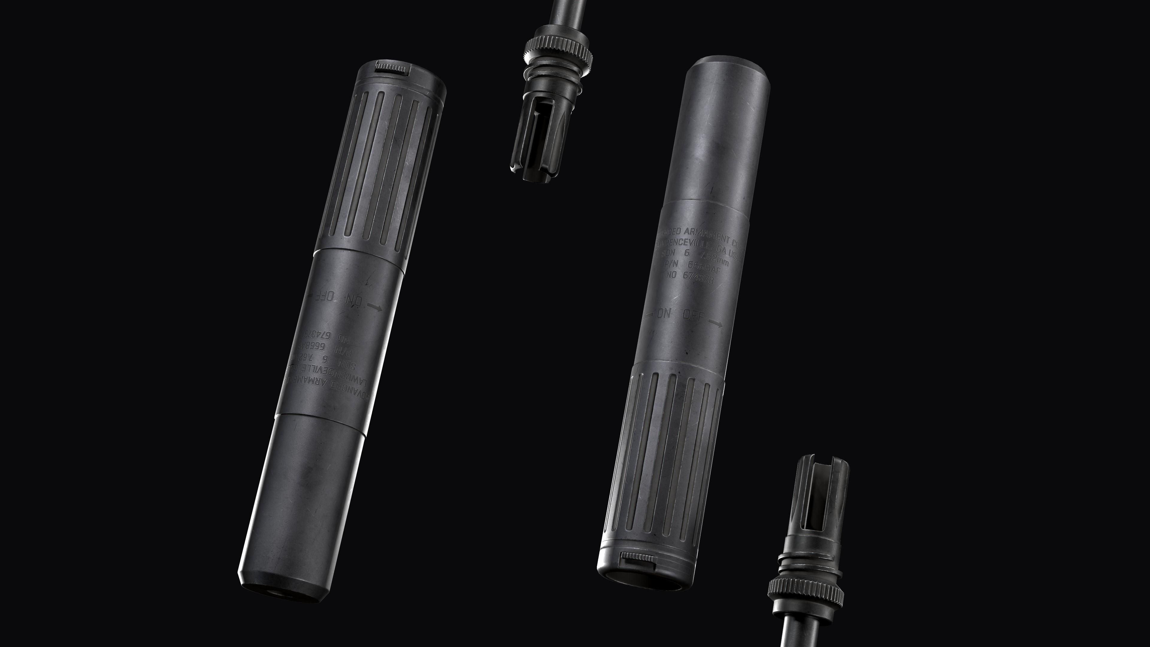 Tactical modular assault rifle FN SCAR-L mk 16 Low-poly 3D model_24