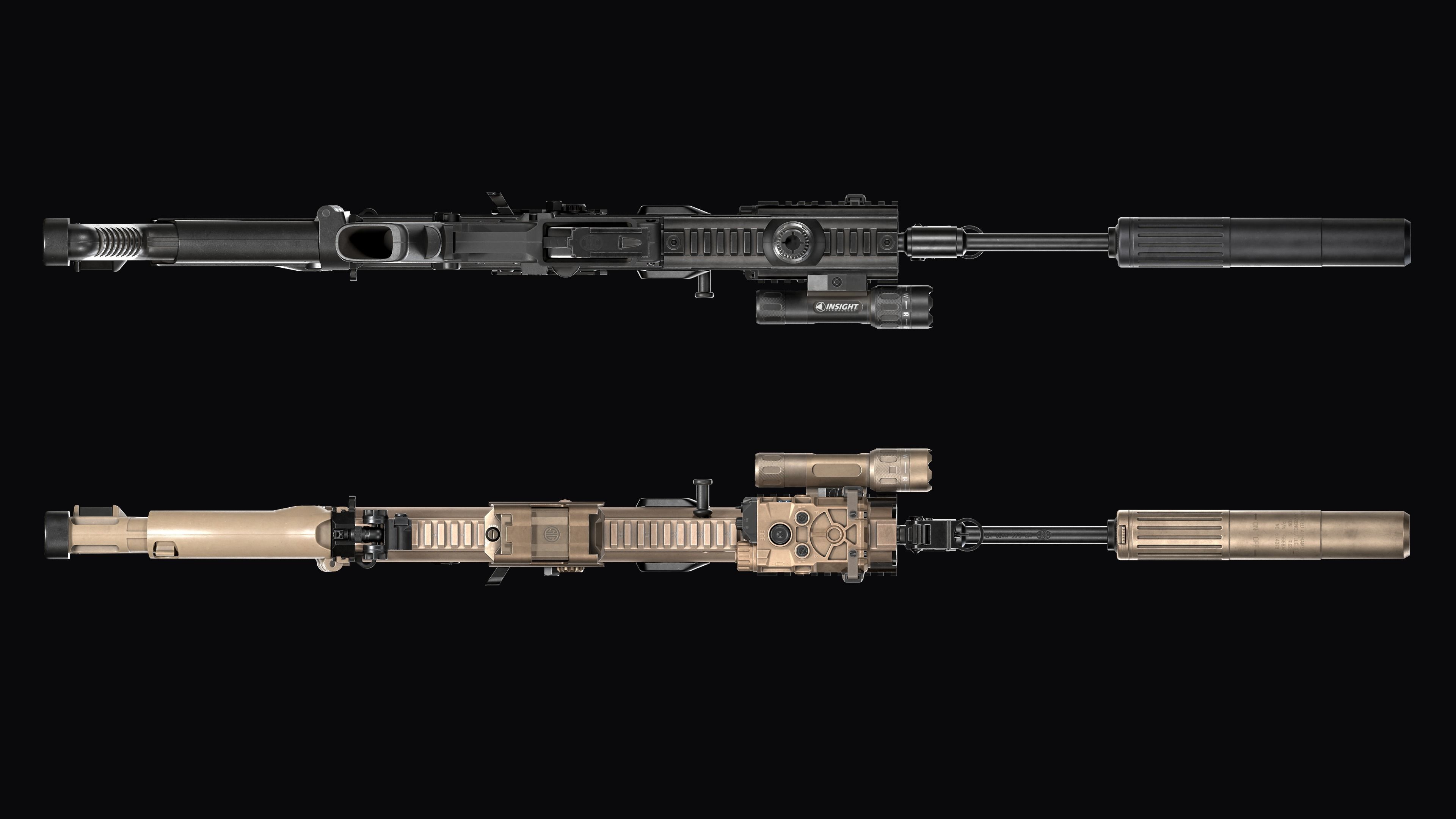 Tactical modular assault rifle FN SCAR-L mk 16 Low-poly 3D model_33