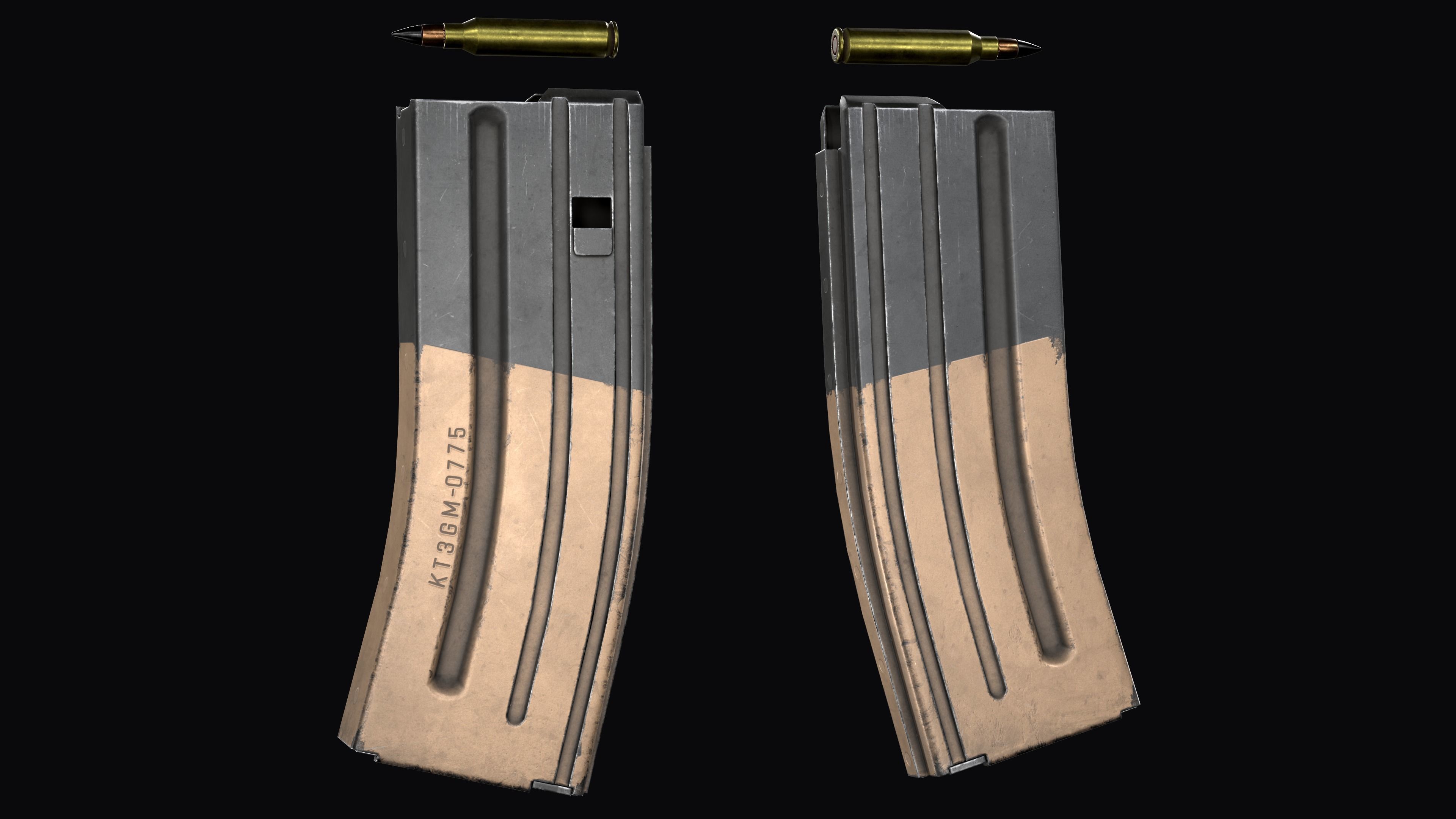 Tactical modular assault rifle FN SCAR-L mk 16 Low-poly 3D model_27