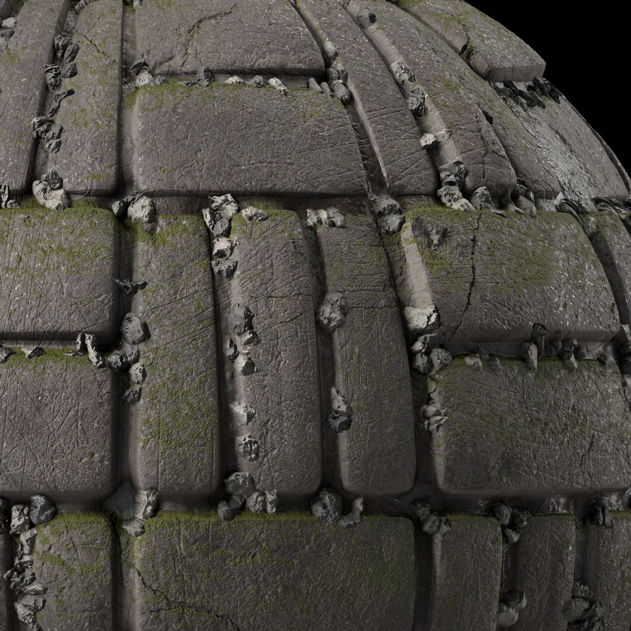 Pavement Materials 29- By Gravel and Mud Pbr 4k Seamless Texture_5