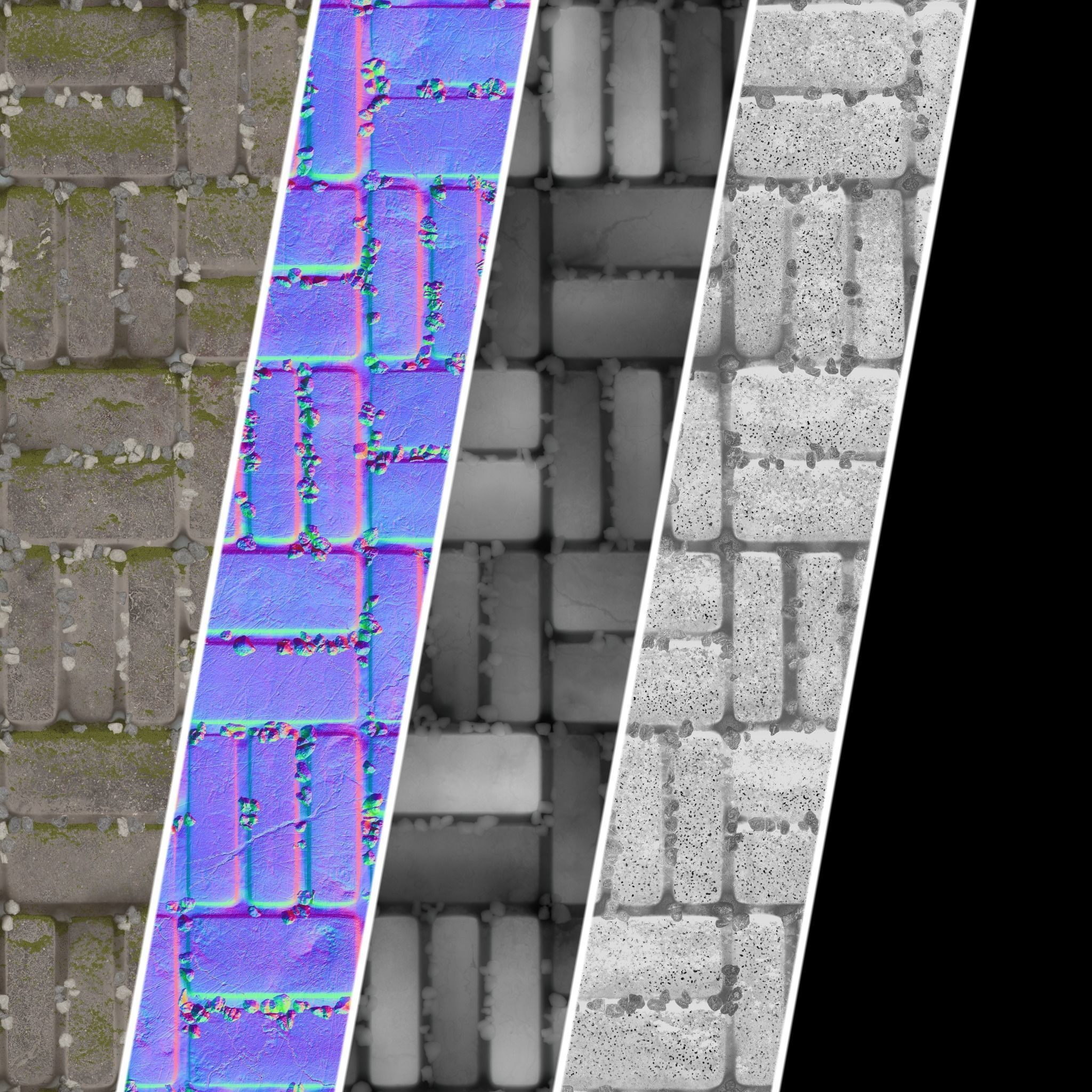 Pavement Materials 29- By Gravel and Mud Pbr 4k Seamless Texture_6