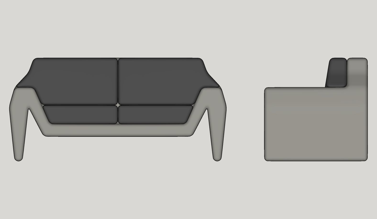 Livingroom furniture Free 3D model_10