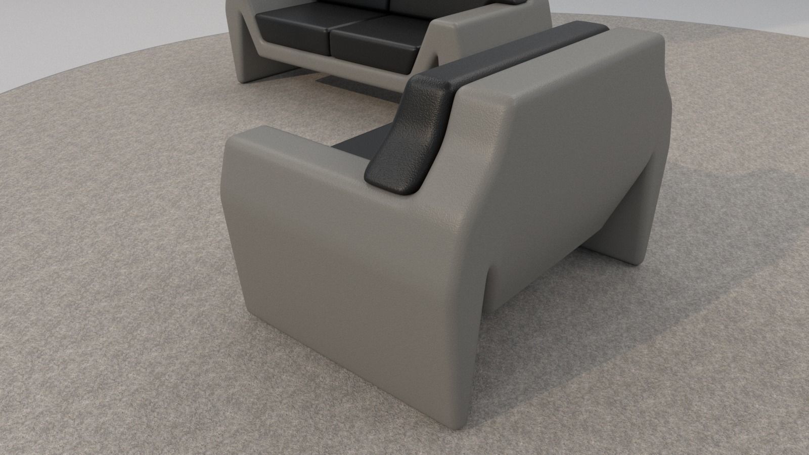 Livingroom furniture Free 3D model_4