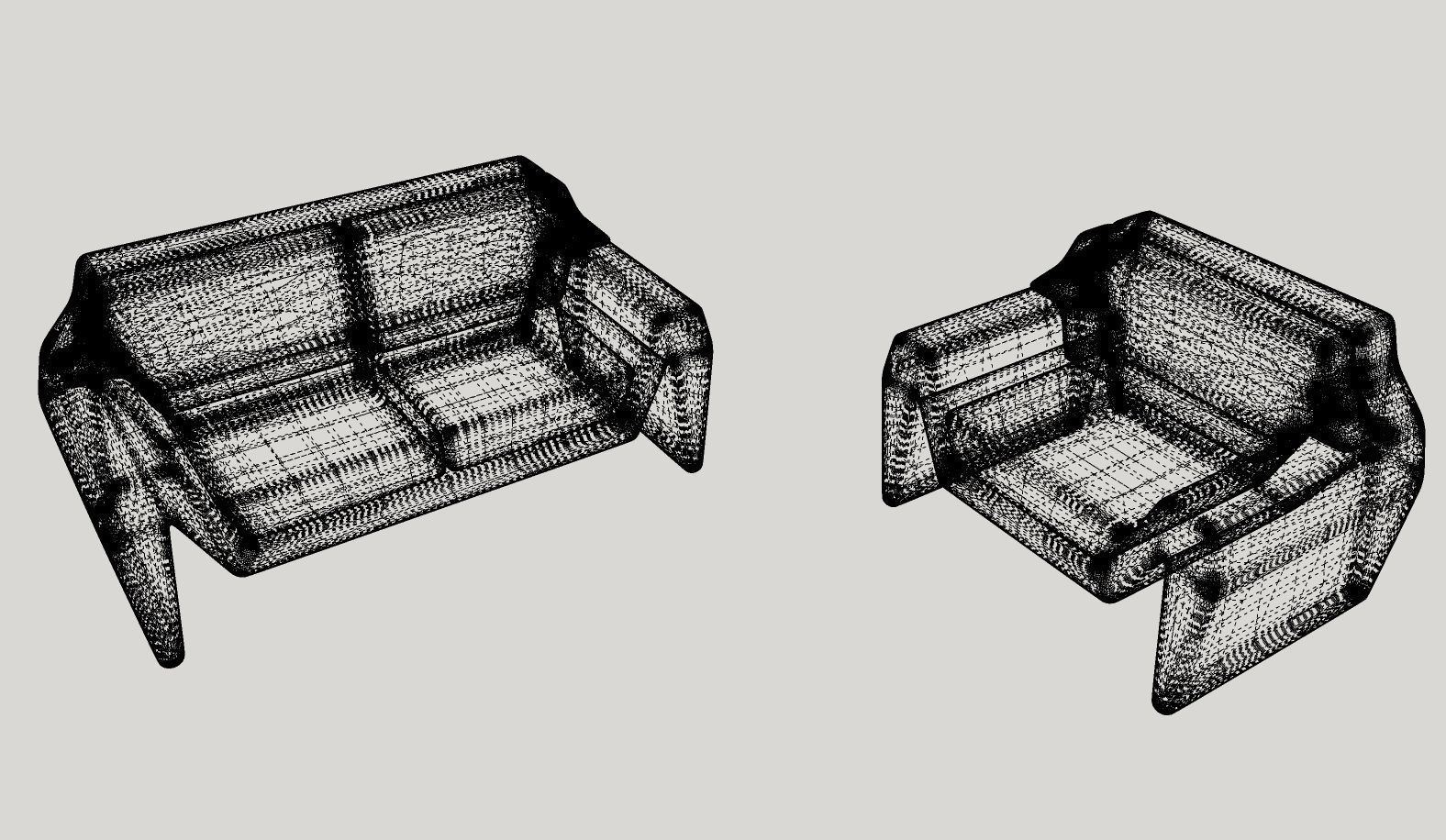 Livingroom furniture Free 3D model_9