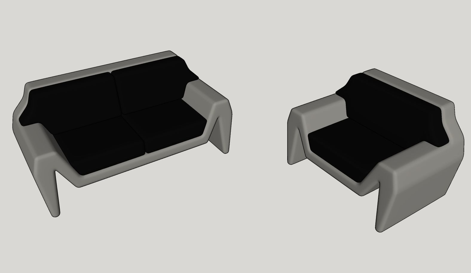 Livingroom furniture Free 3D model_6