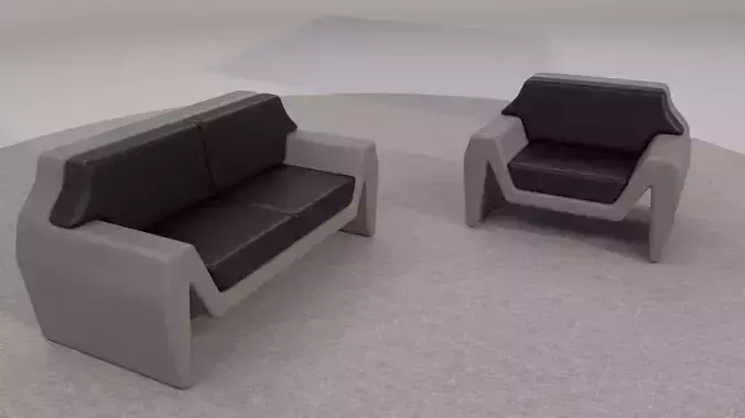 Livingroom furniture Free 3D model