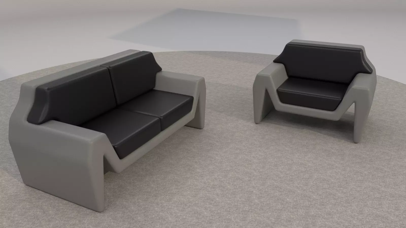 Livingroom furniture Free 3D model_0