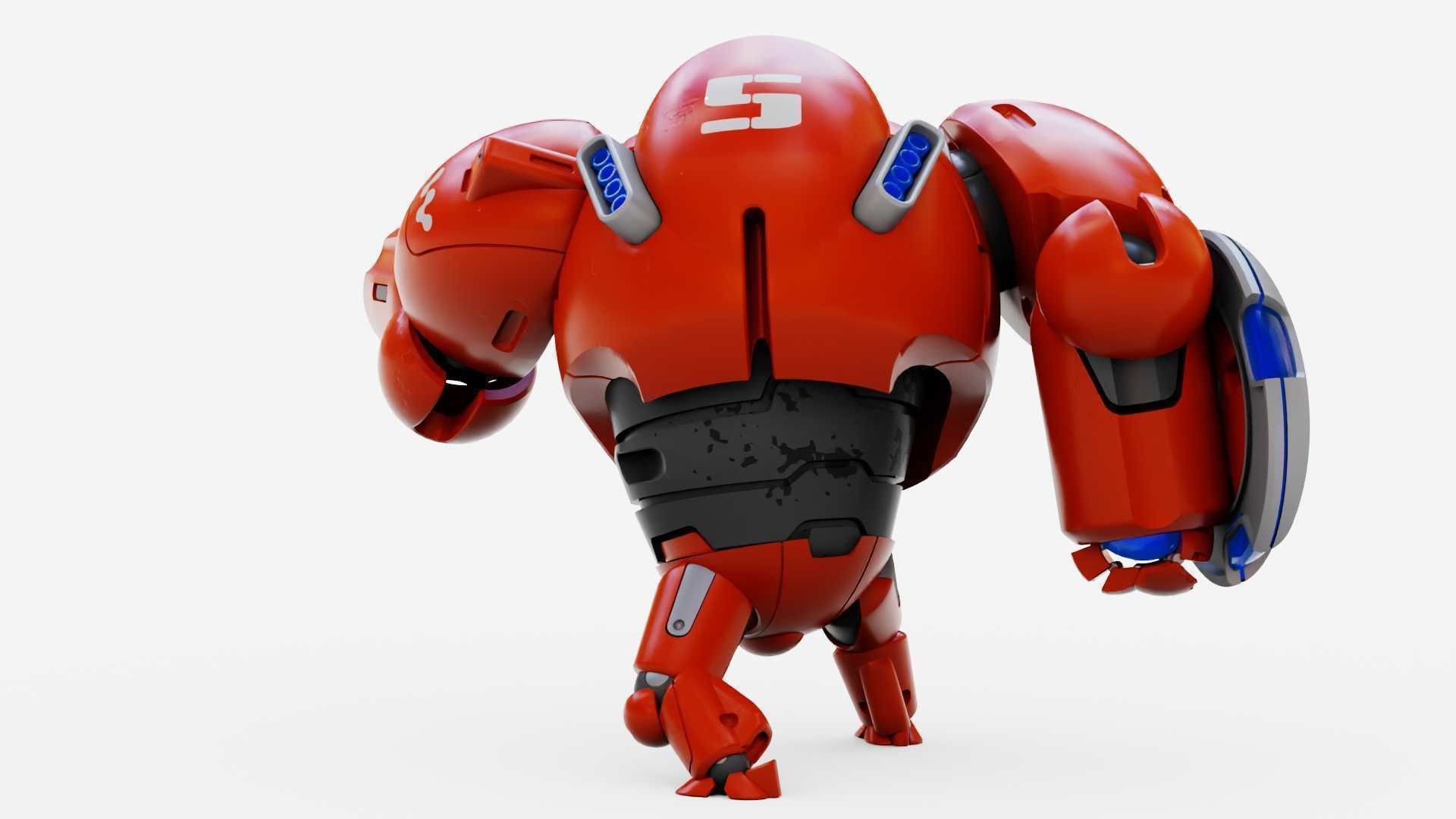 BATTLE DROID OMNIOUS-B  RIGGED 3D model_10