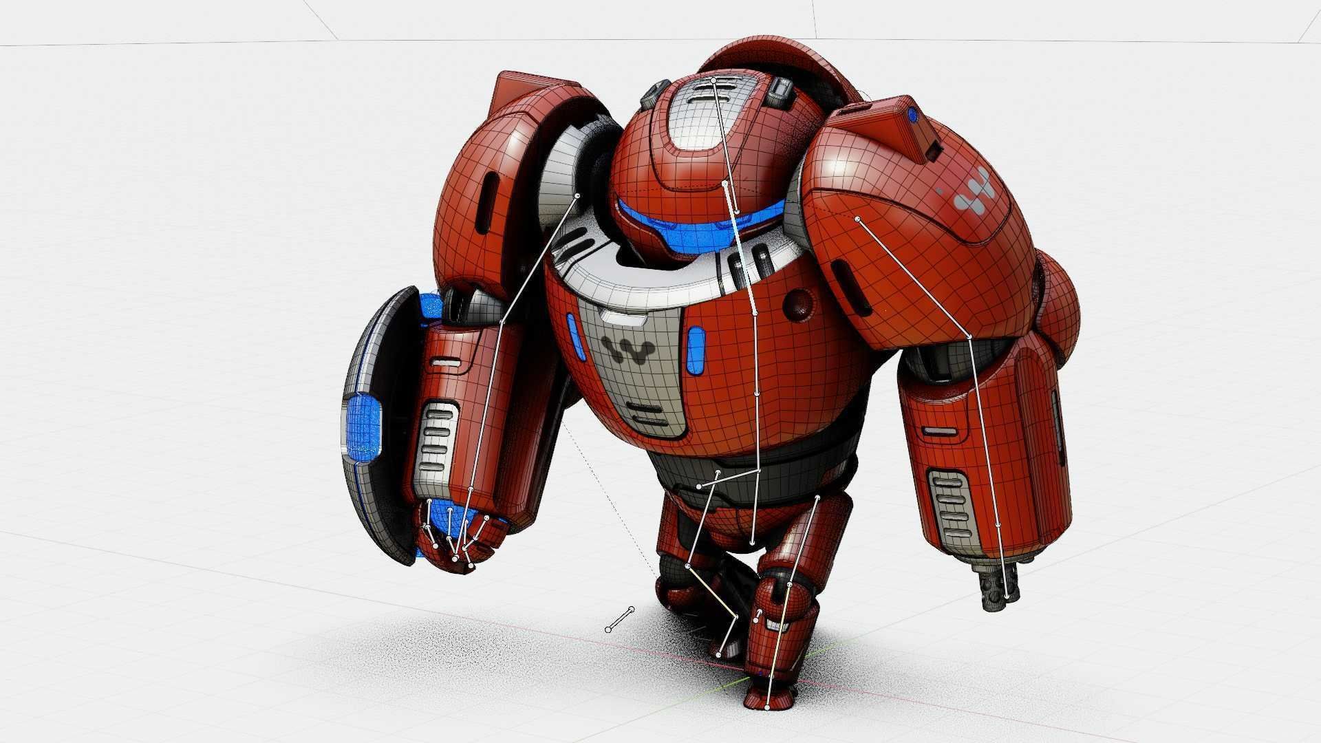 BATTLE DROID OMNIOUS-B  RIGGED 3D model_30