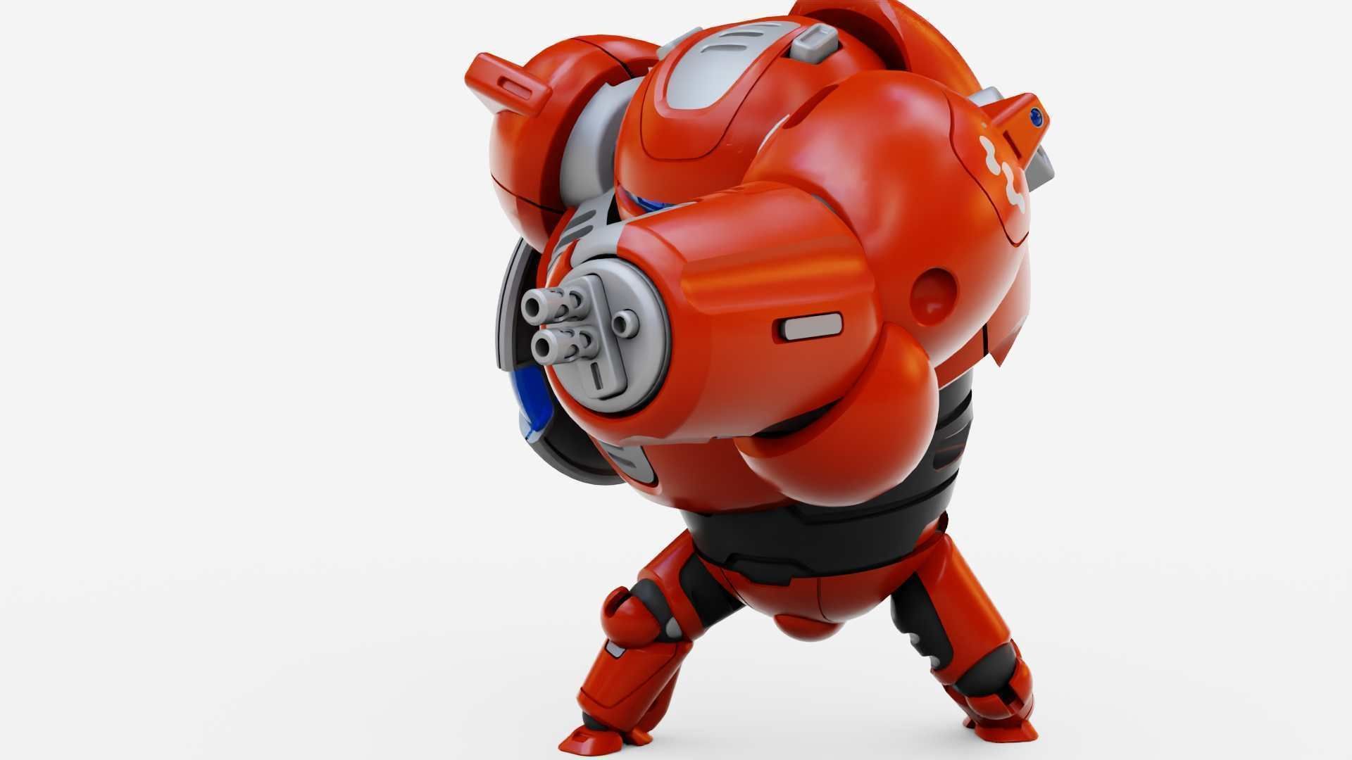 BATTLE DROID OMNIOUS-B  RIGGED 3D model_14