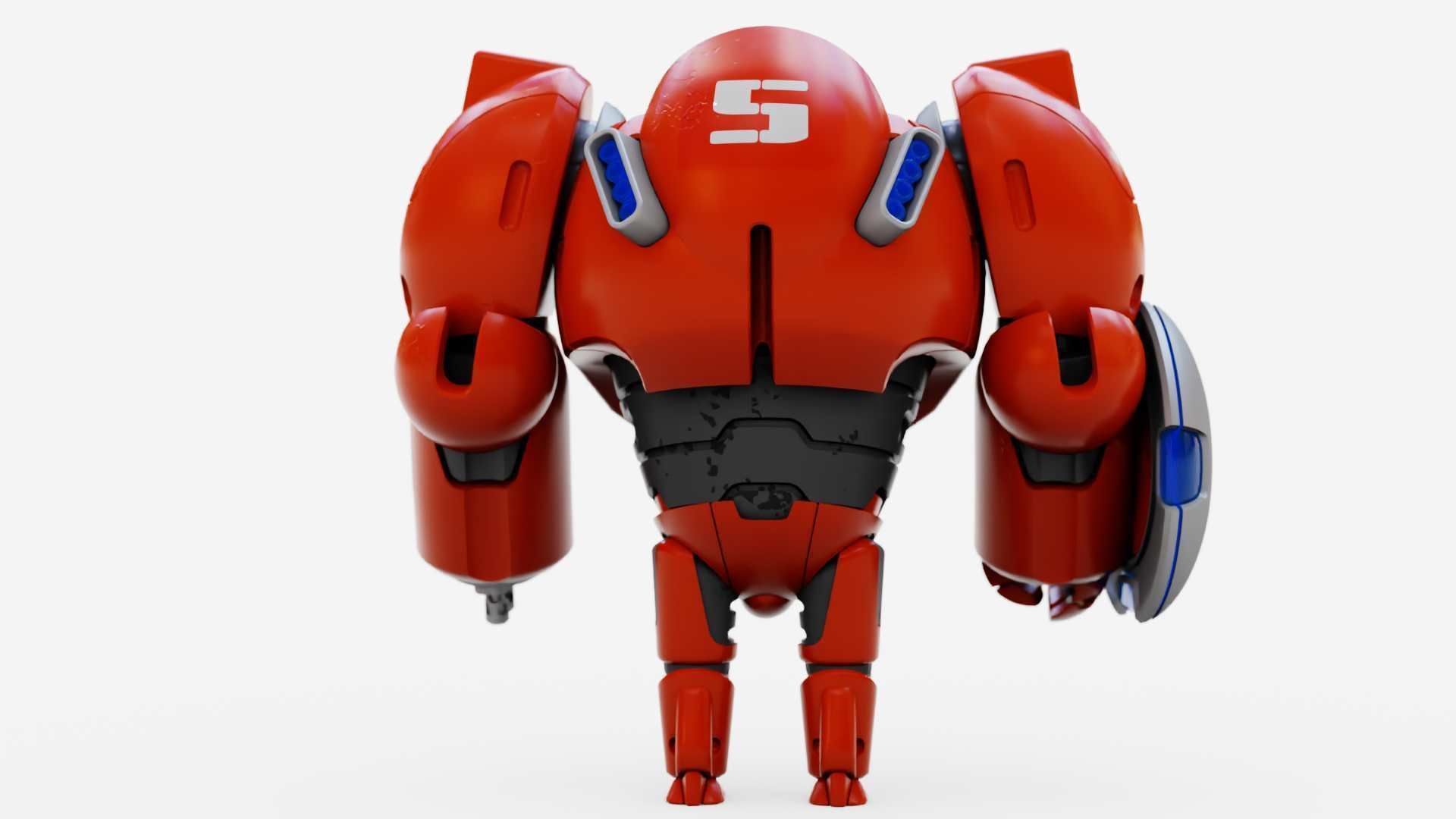 BATTLE DROID OMNIOUS-B  RIGGED 3D model_29