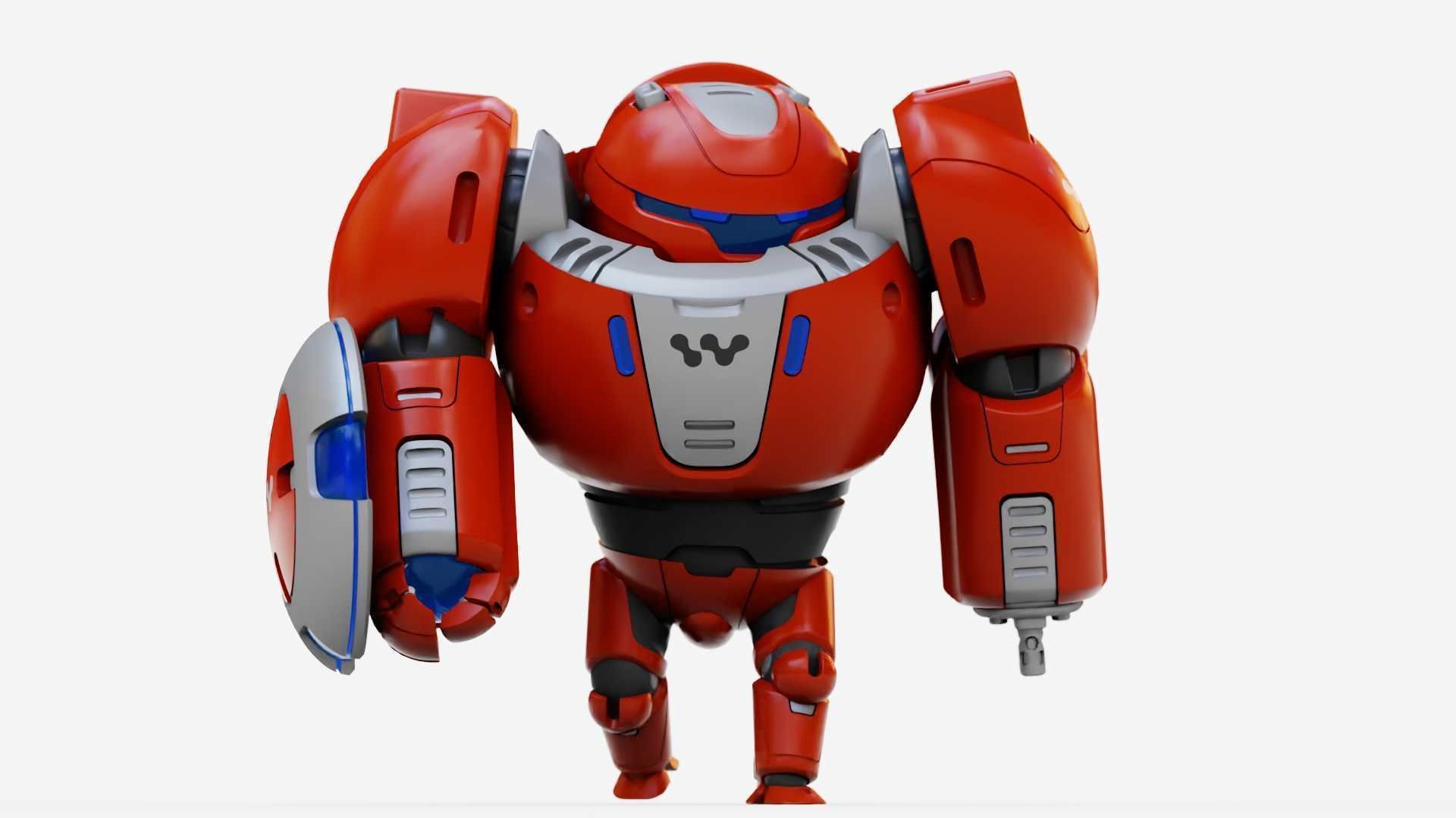 BATTLE DROID OMNIOUS-B  RIGGED 3D model_27