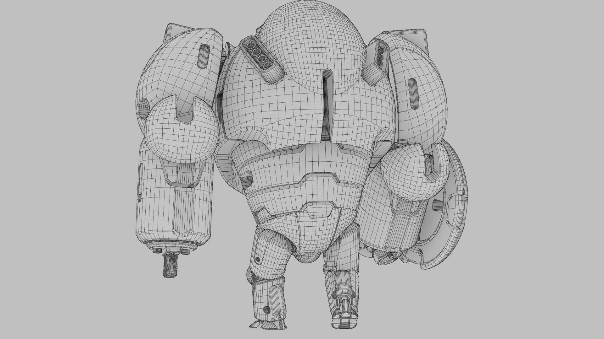 BATTLE DROID OMNIOUS-B  RIGGED 3D model_39