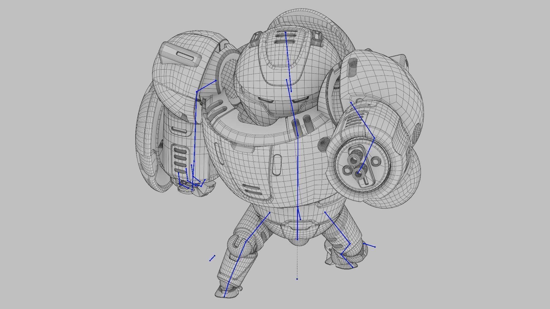 BATTLE DROID OMNIOUS-B  RIGGED 3D model_36