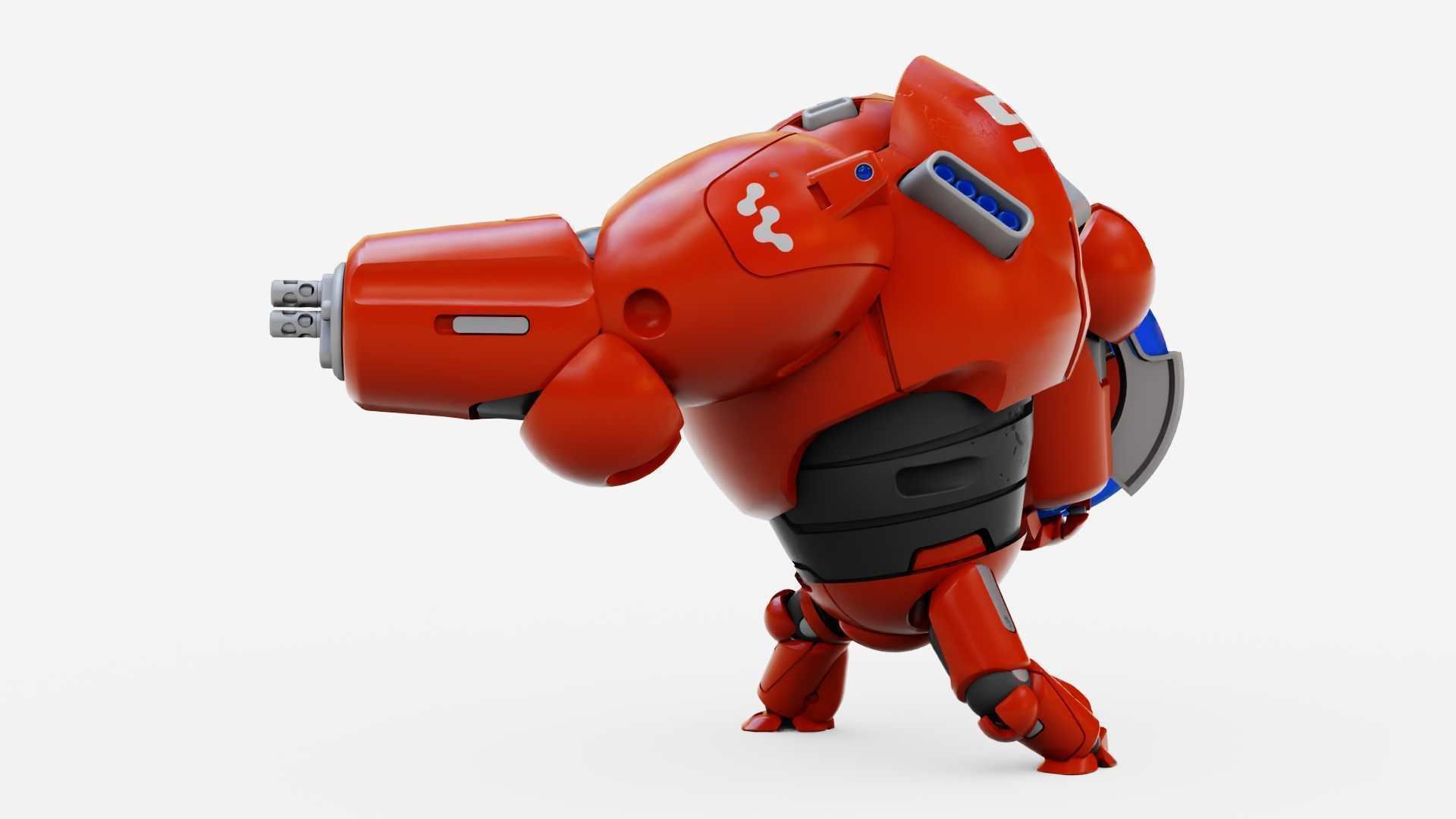 BATTLE DROID OMNIOUS-B  RIGGED 3D model_12