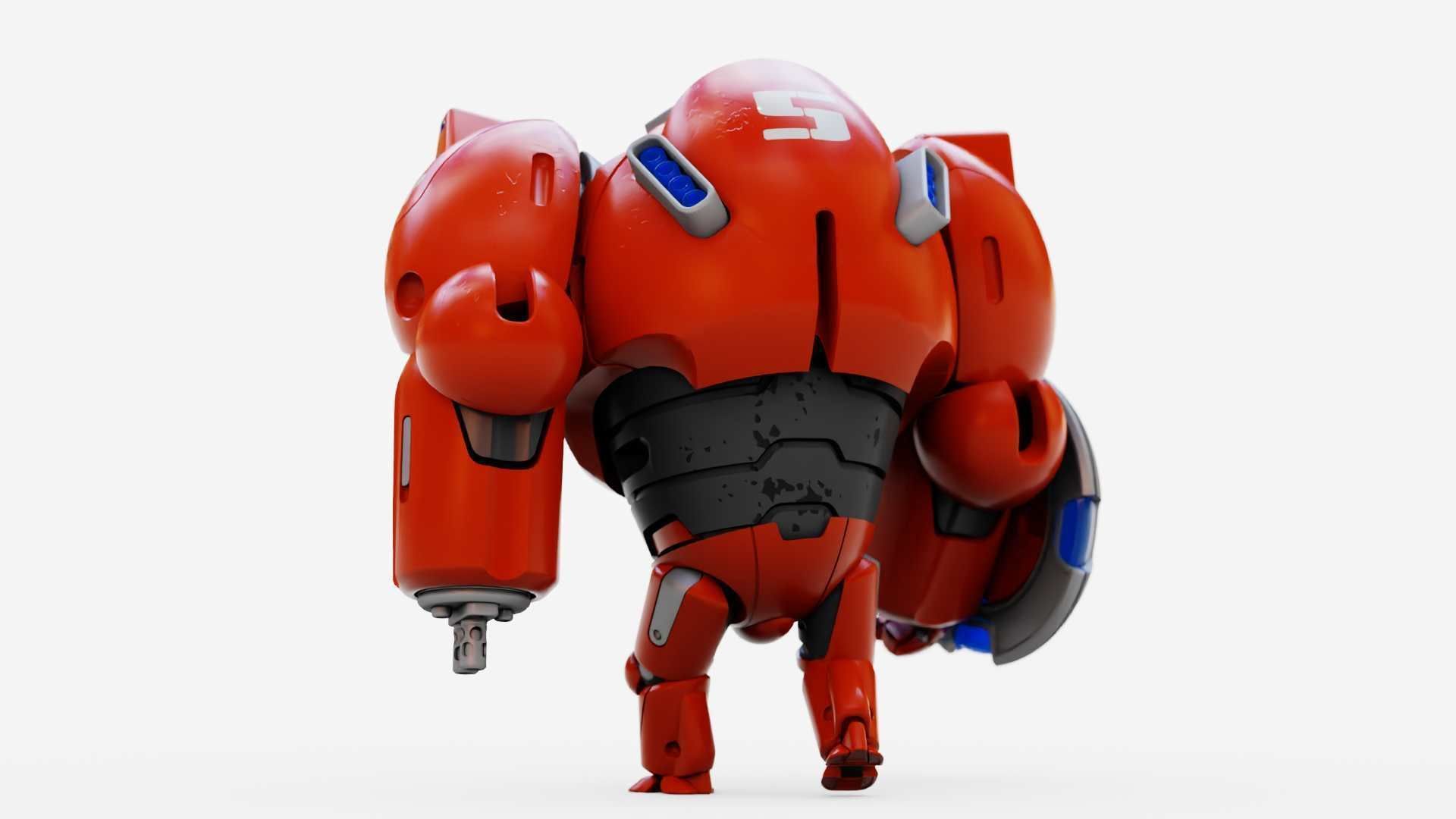 BATTLE DROID OMNIOUS-B  RIGGED 3D model_24