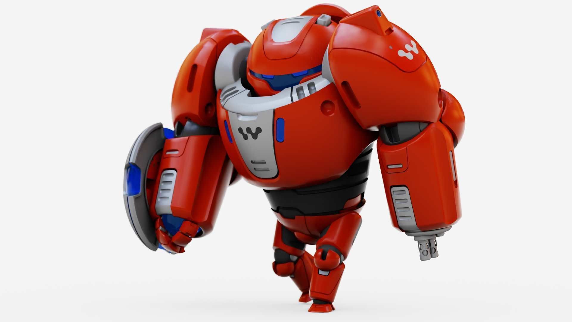 BATTLE DROID OMNIOUS-B  RIGGED 3D model_21