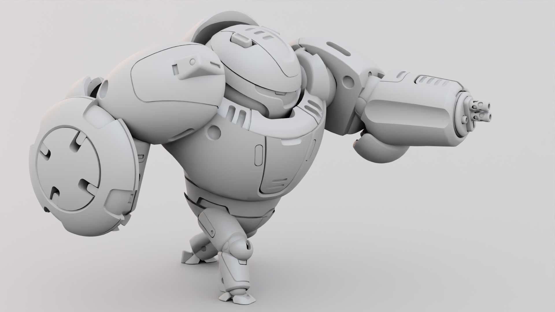 BATTLE DROID OMNIOUS-B  RIGGED 3D model_34