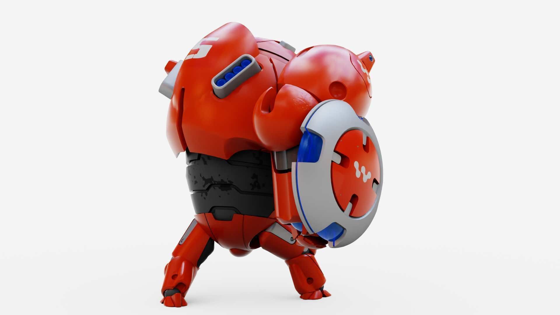 BATTLE DROID OMNIOUS-B  RIGGED 3D model_8