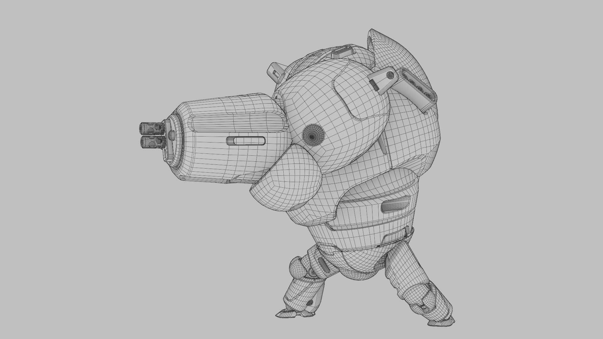 BATTLE DROID OMNIOUS-B  RIGGED 3D model_37