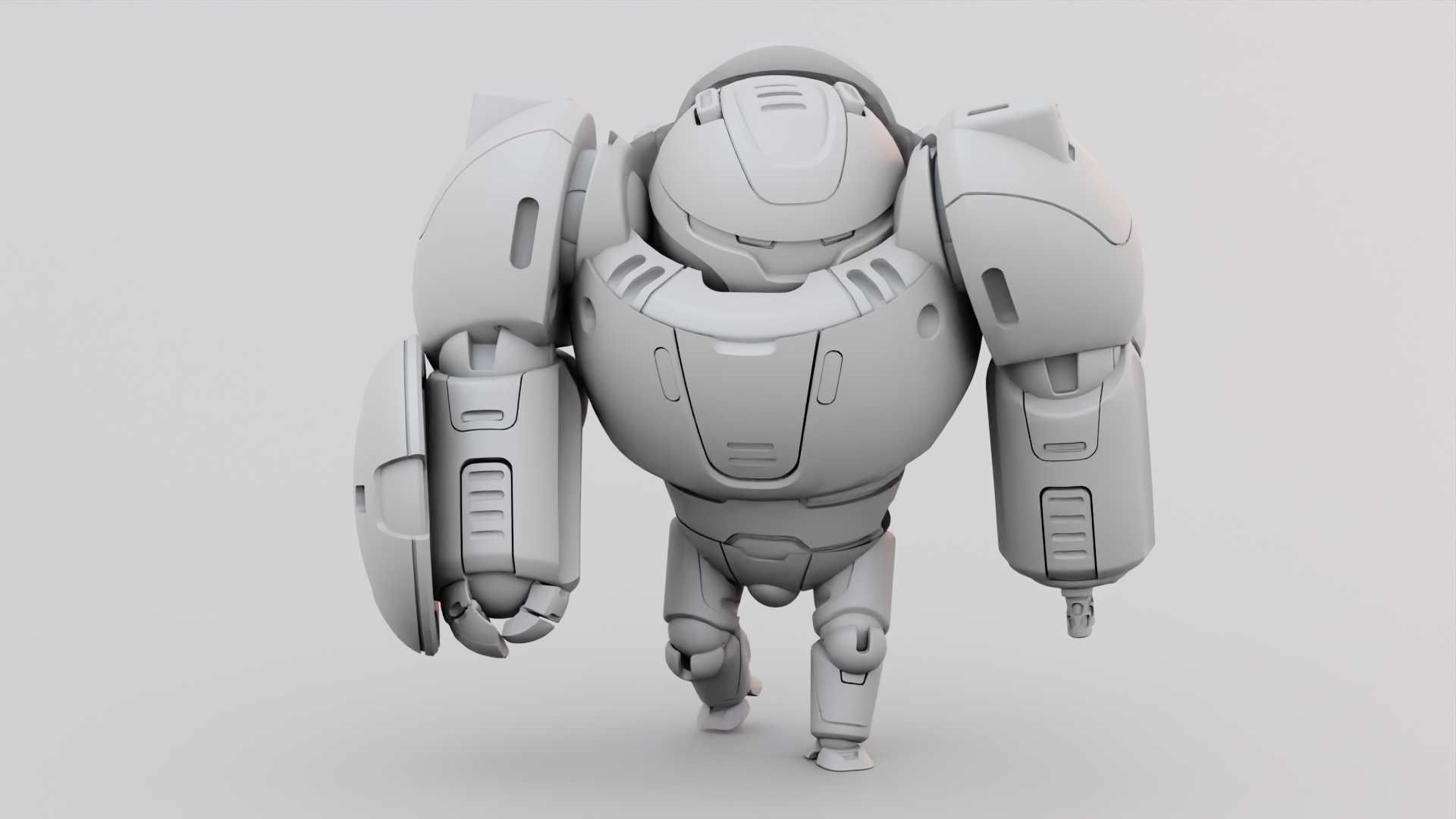 BATTLE DROID OMNIOUS-B  RIGGED 3D model_35