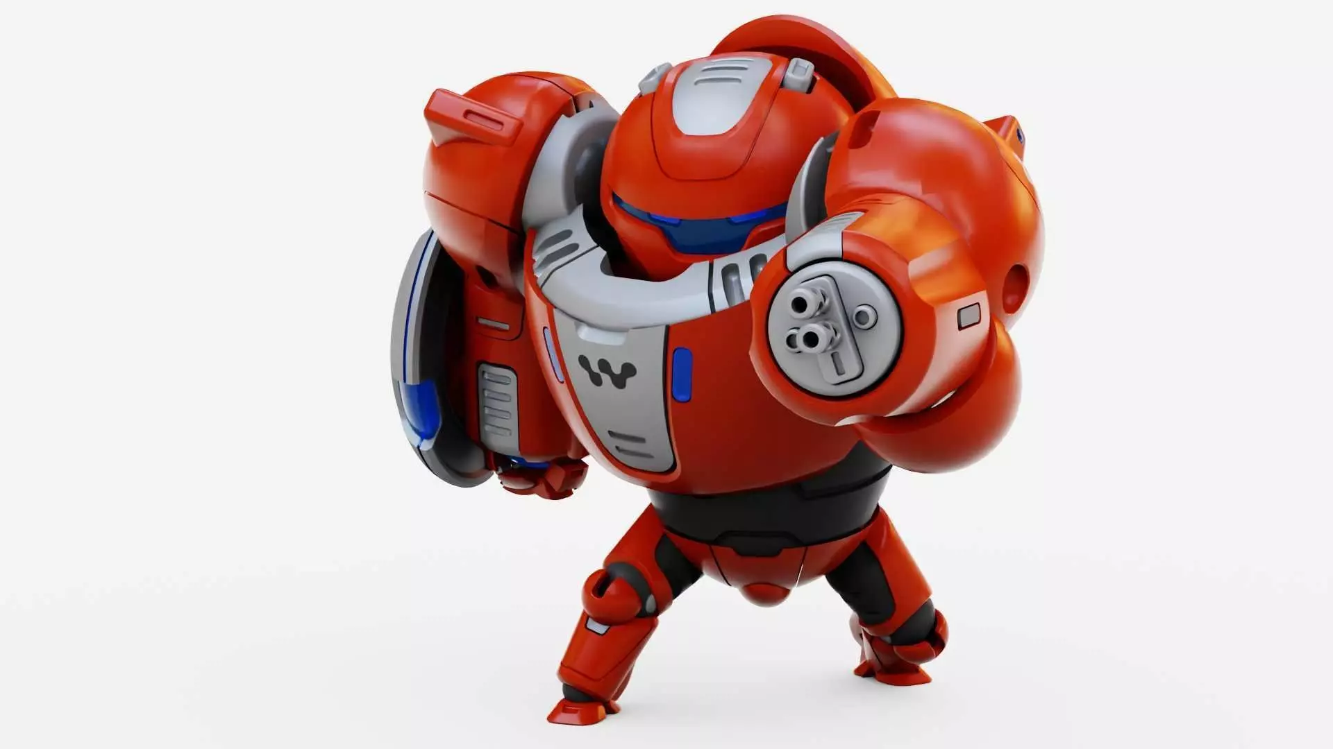 BATTLE DROID OMNIOUS-B  RIGGED 3D model_0