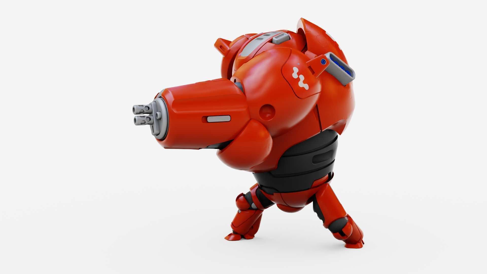 BATTLE DROID OMNIOUS-B  RIGGED 3D model_13